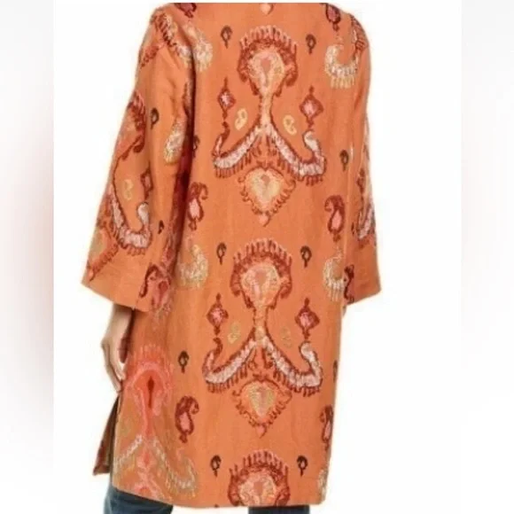 Kobi Halperin Paige Linen-Blend Topper XXL MSRP $798 New - Picture 2 of 10